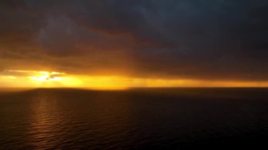 Cloudy Sunset at Sea Turkey Alanya 4 K
