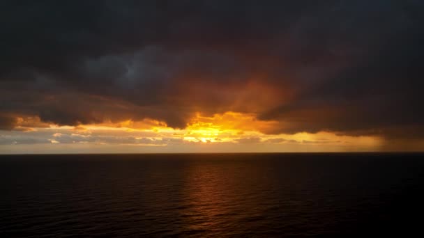 Cloudy Sunset Sea Turkey Alanya — Video Stock