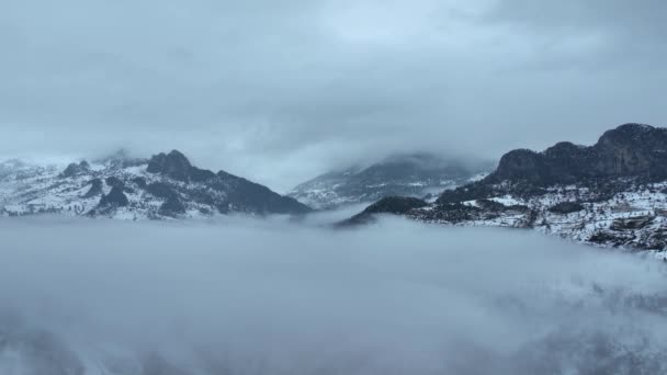 Clouds High Winter Mountains Alanya Turkey — Video