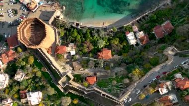 Alanya Castle Alanya Kalesi Aerial View of Mountain and City Turkey