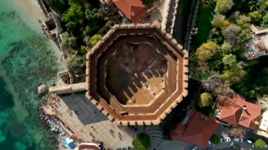 Alanya Castle Alanya Kalesi Aerial View of Mountain and City Turkey