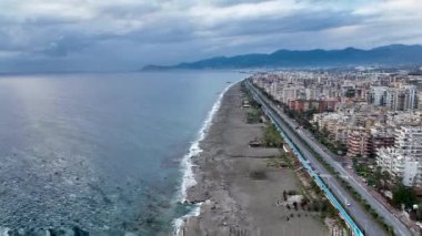 Traffic on the beach