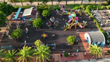 Children Play on the big playground