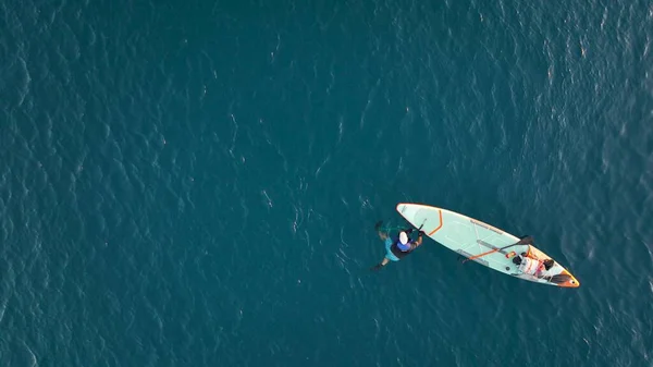 Man Drifts Surfing Sea Stock Fotó