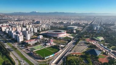 Futbol stadyumu hava manzarası
