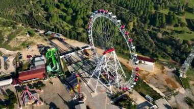 Antalya 'da Dönme Dolap Türkiye Hava Görüntüsü 4 K