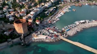 Alanya Castle Alanya Kalesi Aerial View of Mountain and City Turkey
