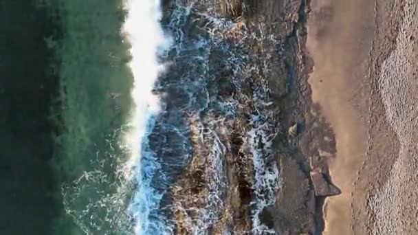 Sea Filmed Drone Sunset — 비디오