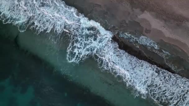 Sea Filmed Drone Sunset — Stok video