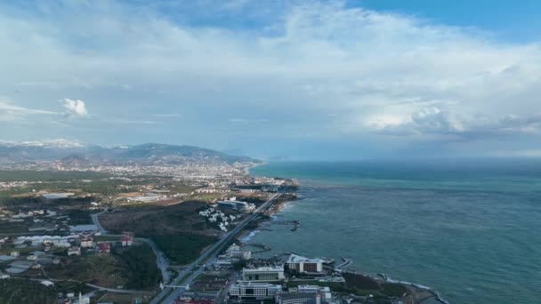 Αεροφωτογραφία Της Τουρκίας Alanya — Αρχείο Βίντεο