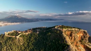 Alanya Castle Alanya Kalesi Aerial View of Mountain and City Turkey