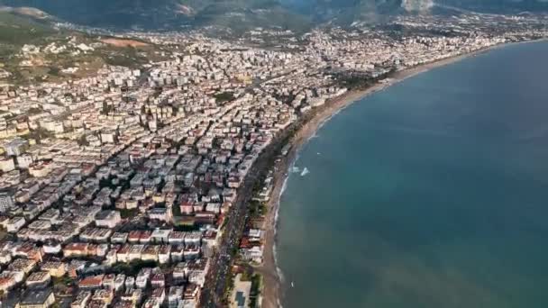 Şehrin Üzerinde Renkli Günbatımı — Stok video