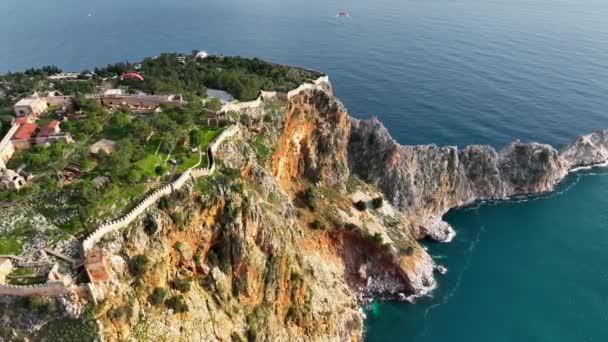 Turkije Alanya Luchtfoto — Stockvideo