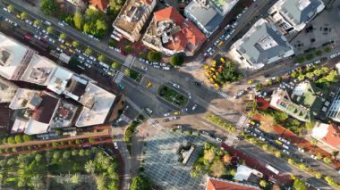 Central City Caddesi hava görüntüsü 4 K