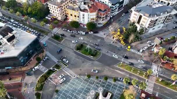 Central City Caddesi Hava Görüntüsü — Stok video