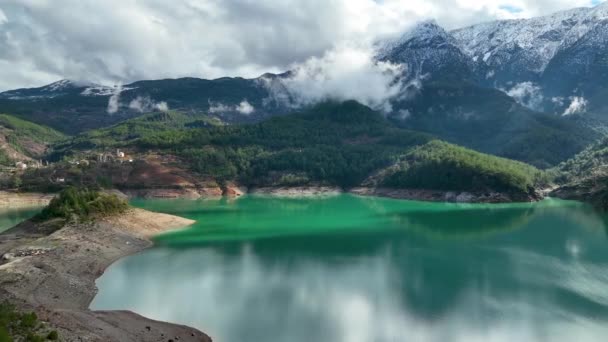 Montanha Rio Fundo Textura — Vídeo de Stock