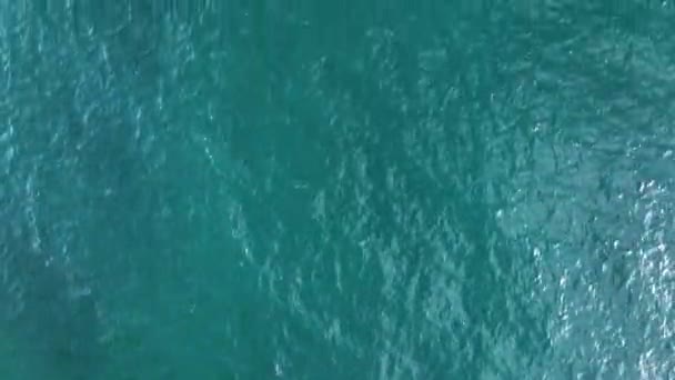 Sea Filmed Drone Sunset — Video Stock