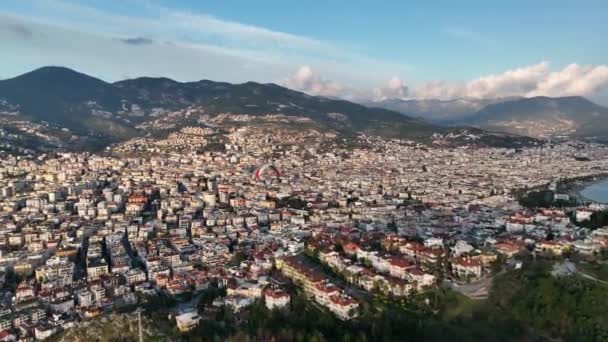 Aerial View City Barcelona — Stock Video