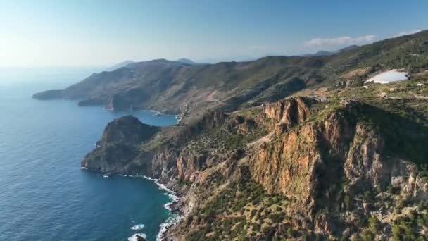 Luchtfoto Turkije Alanya — Stockvideo