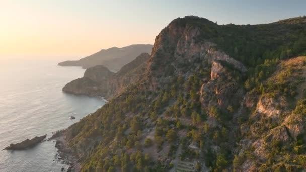 Luchtfoto Turkije Alanya — Stockvideo