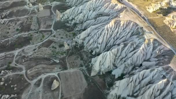 カッパドキアの最高の風景は 無人機トルコで撮影 — ストック動画