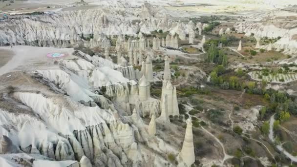 Migliori Paesaggi Della Cappadocia Girati Drone Turchia — Video Stock