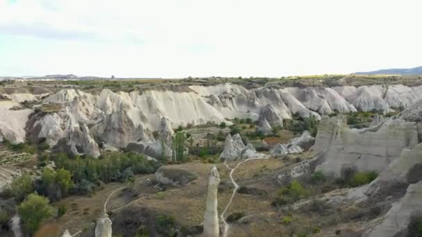 Melhores Paisagens Capadócia Filmadas Drone Turquia — Vídeo de Stock