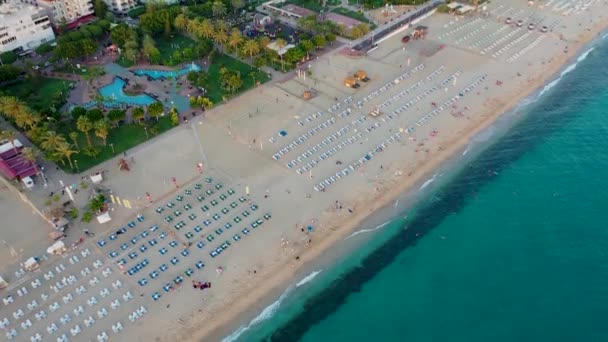 Praia Clnopatra Alanya Turquia — Vídeo de Stock