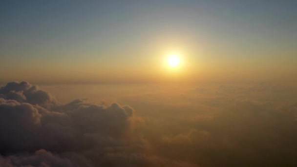 Sinta Como Pássaro Voando Sobre Nuvens — Vídeo de Stock
