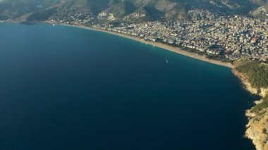 Alanya Castle Alanya Kalesi Aerial View of Mountain and City Turkey