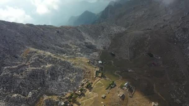 Clouds High Mountains Aerial View — Videoclip de stoc
