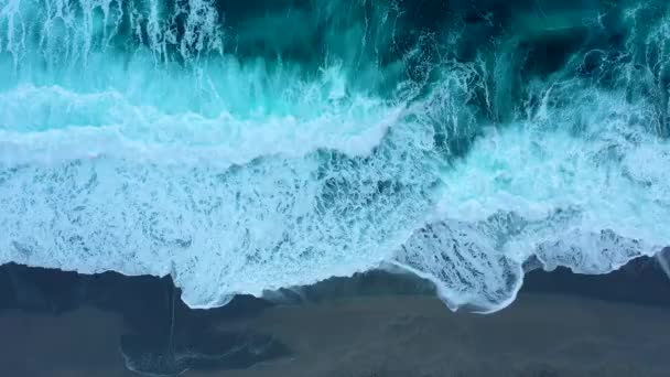 Storm Sea Filmed Drone Sunset — Stok video