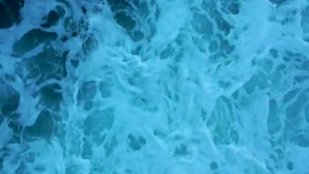 Storm Sea Filmed Drone Sunset — Vídeos de Stock