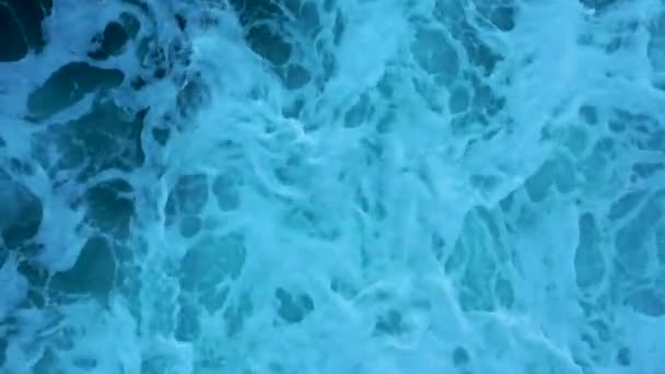 Storm Sea Filmed Drone Sunset — Stock video