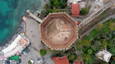 Alanya Castle Alanya Kalesi Aerial View of Mountain and City Turkey