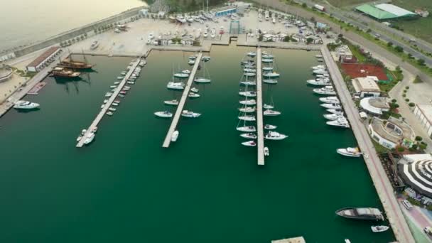 Yachts Mer Filmés Sur Drone — Video