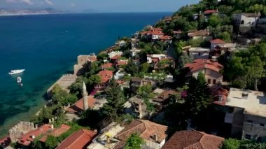 Alanya Castle Alanya Kalesi Aerial View of Mountain and City Turkey