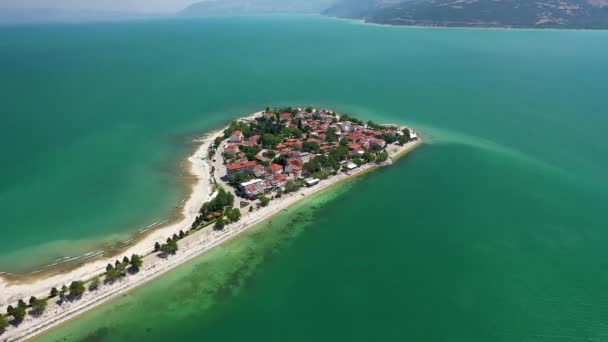 Pulau Semi Dari Danau Besar Alanya Turki — Stok Video