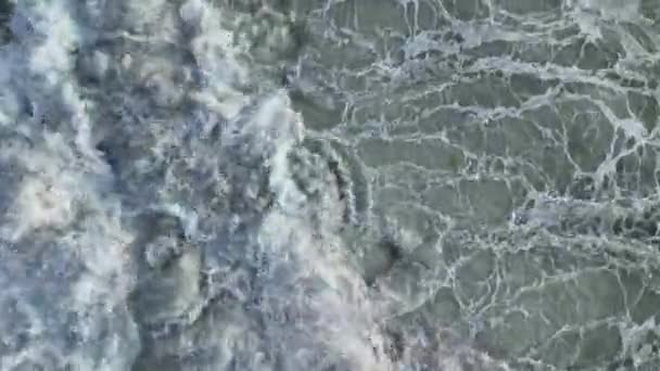 Sea Filmed Drone Sunset — Stock video
