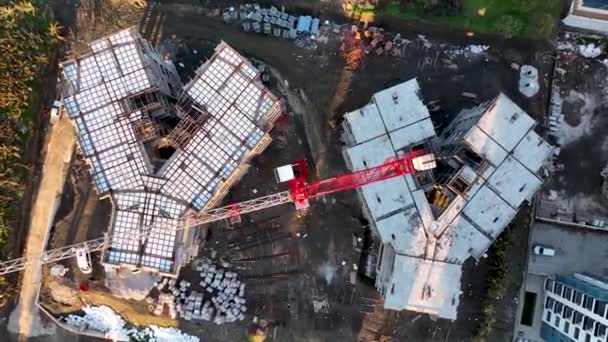 Coucher Soleil Coloré Sur Ville — Video