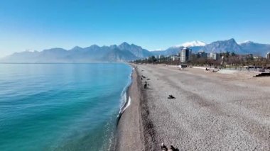 Central Beach Havacılık Manzarası 4 K