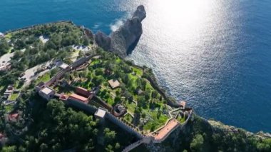 Alanya Castle Alanya Kalesi Aerial View of Mountain and City Turkey