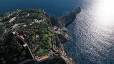 Alanya Castle Alanya Kalesi Aerial View of Mountain and City Turkey