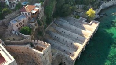 Alanya Castle Alanya Kalesi Aerial View of Mountain and City Turkey