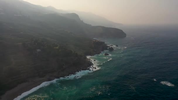 頂上からの海の景色の朝 — ストック動画