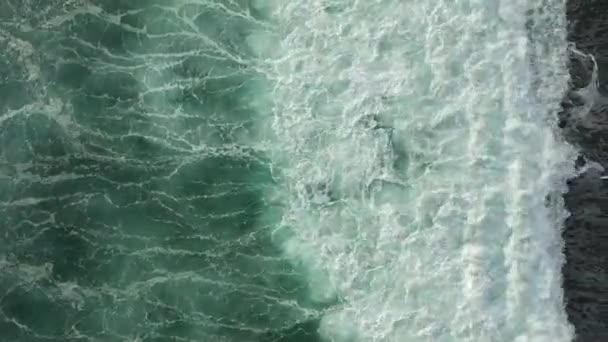 Storm Sea Filmed Drone Sunset — Stock video
