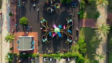 Children Play on the big playground