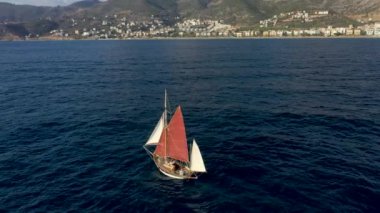 Sailing Yacht Sails to Sea