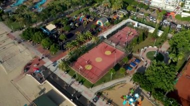 Children Play on the big playground