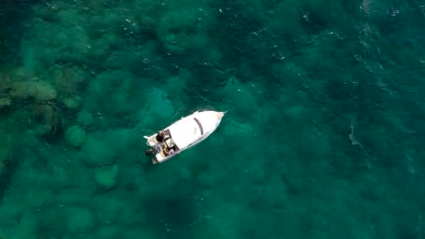 Pesca Perto Costa Caça Marítima Partir Barco — Vídeo de Stock